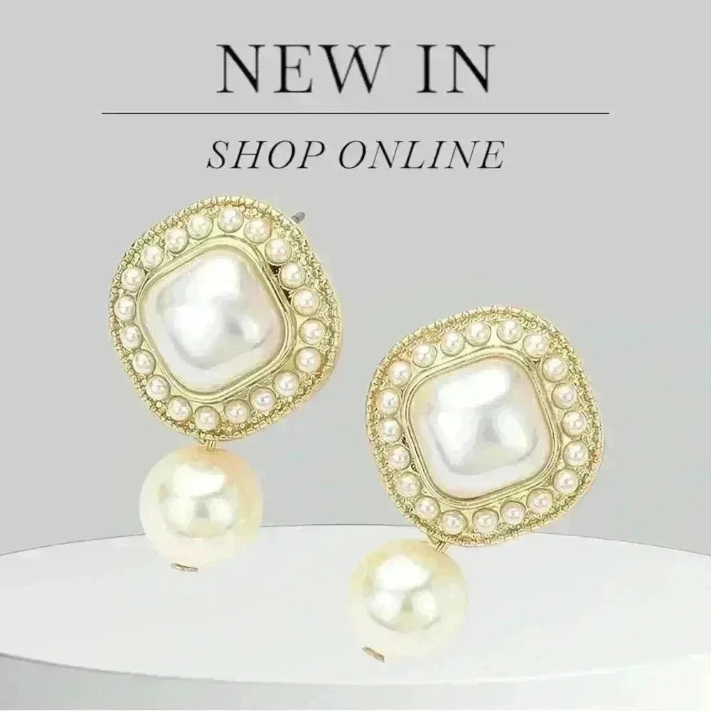 Pearl Cluster Earrings